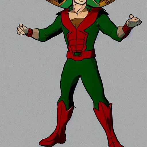 Image similar to Peter Pan, Marvel superhero character concept art