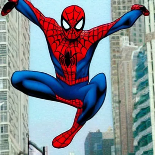 Image similar to SPIDERMAN do slam dunk