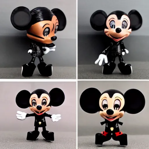 Image similar to black face, michael jackson, michael jackson, michael jackson, michael jackson, michael jackson, michael jackson, michael jackson, michael jackson, ( ( ( mickey mouse ) ) ), nendroid, butcher billy style