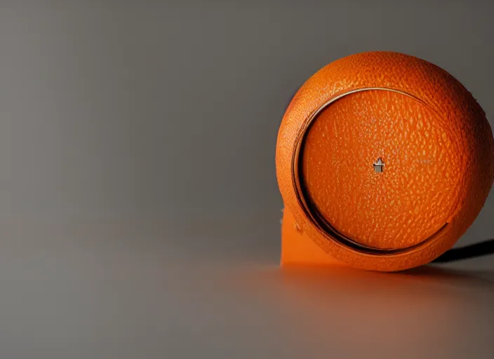 Image similar to photo still of a ( ( clockwork ) ) orange, 8 k, studio lighting bright ambient lighting key light, 8 5 mm f 1. 8