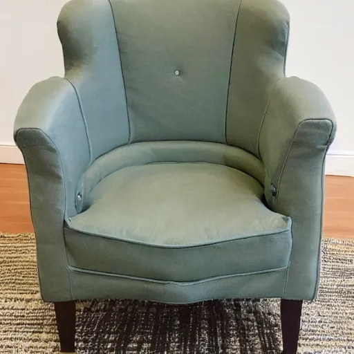 Image similar to armchair in the shape of an avocado