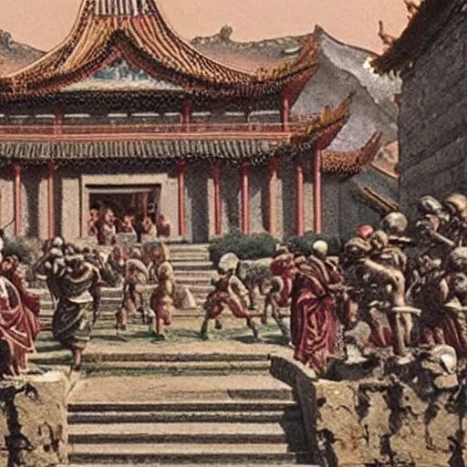 Image similar to romans colonize china