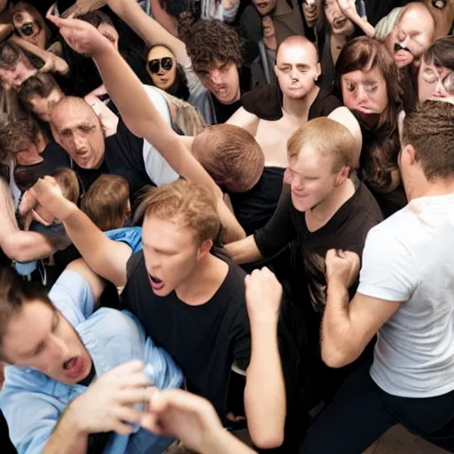 Image similar to moshpit in a public toilet