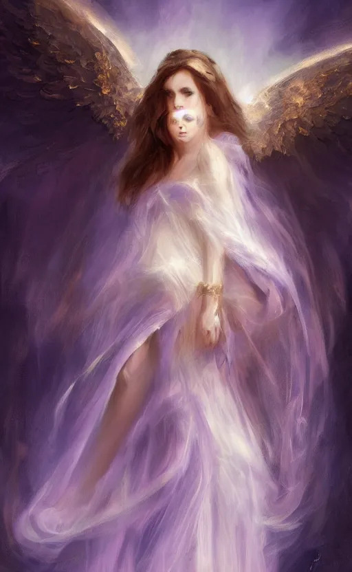 Image similar to Angel knight gothic girl. By Konstantin Razumov, Fractal flame, chiaroscuro, highly detailded