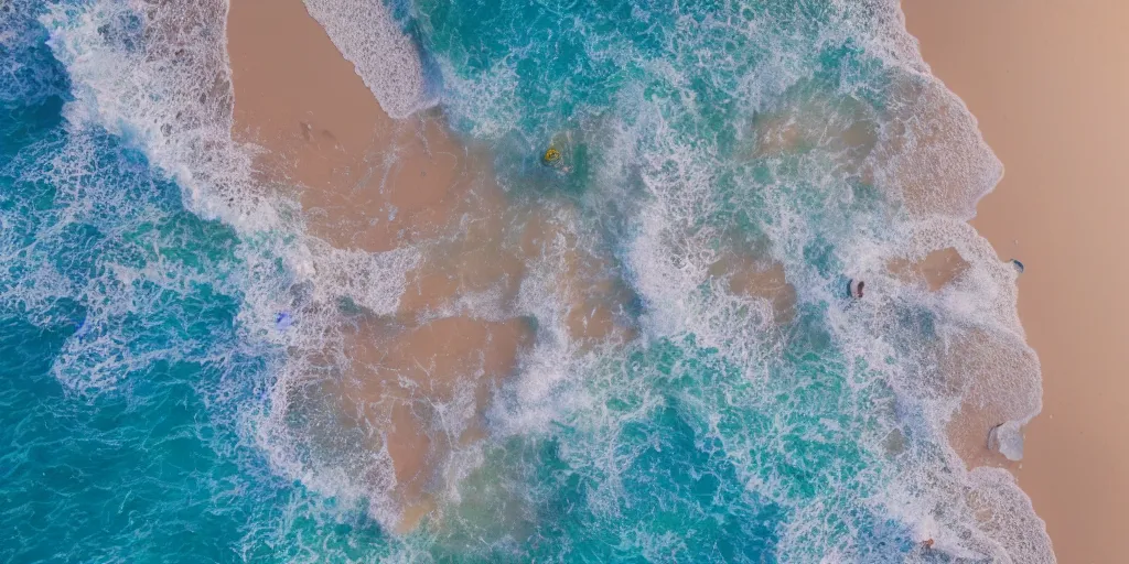 Image similar to a film still of a sunny, windy and colourful beach scene in santa monica, los angelos, aerialshot, wes anderson, studio ghibli, pixar and disney animation, sharp, rendered in unreal engine 5, anime key art by greg rutkowski, bloom, dramatic lighting