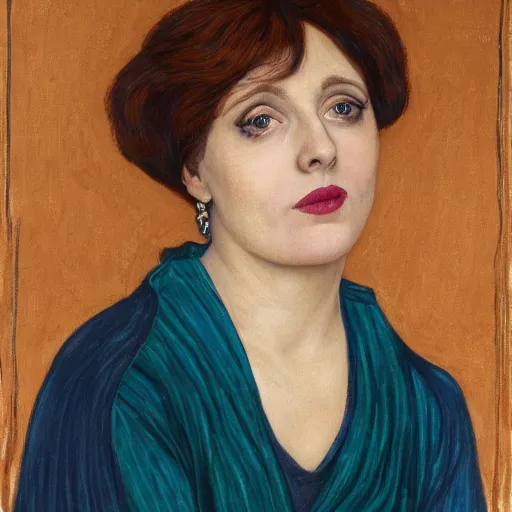 Prompt: portrait of hybrid of isy suttie and liza minelli, preraphaelite, 8 k