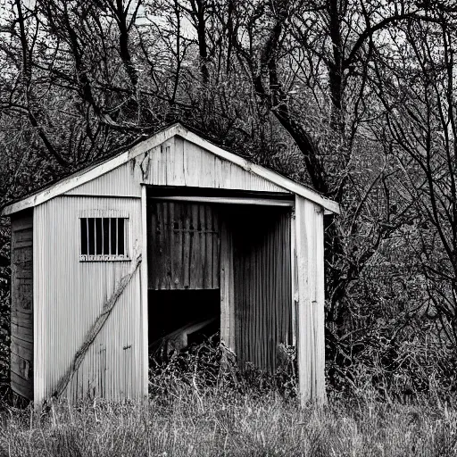 Image similar to abandoned shed