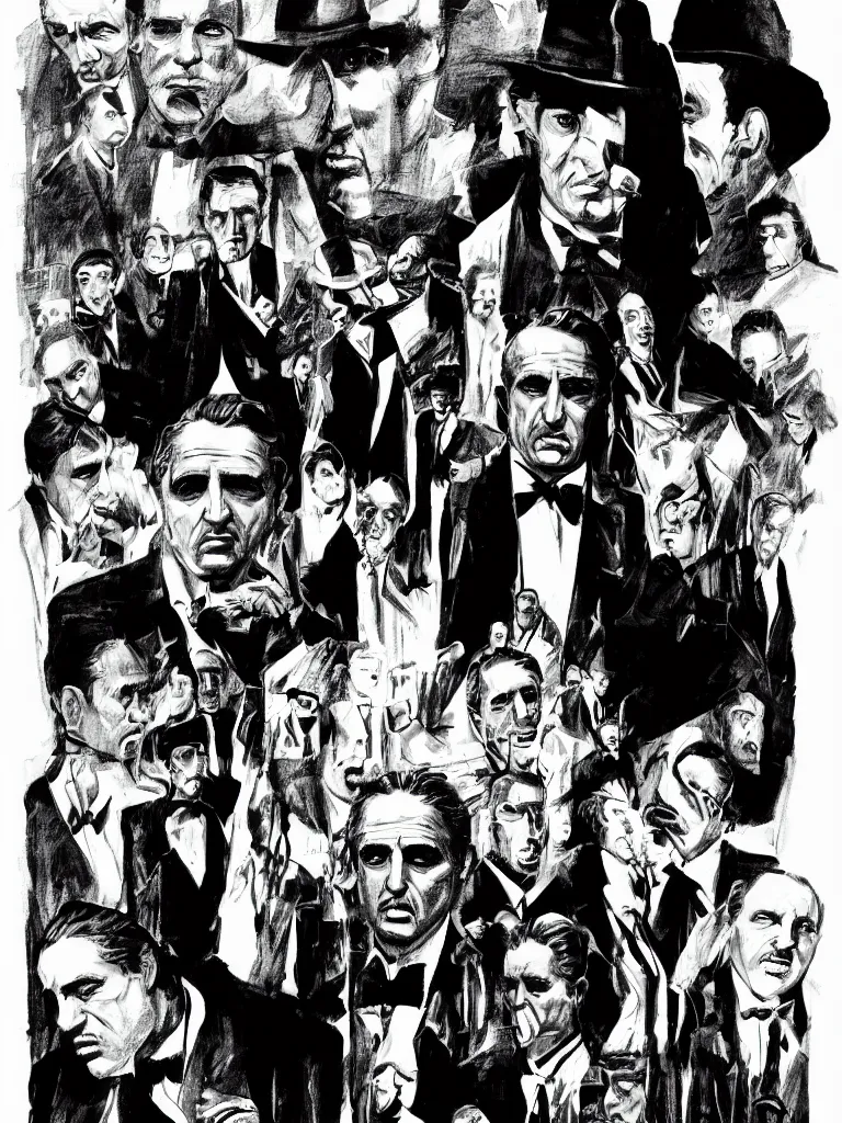 Image similar to Where's the Godfather illustrated by Martin Handford