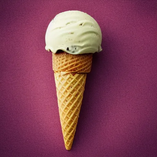 Image similar to a photo of an ice cream cone with a tongue and tentacles