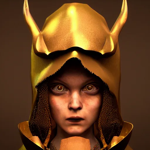Image similar to a hooded figure standing in the walmart dairy aisle, young witch, ornate headdress, warrior goddess of death, downlight, octane render, maya, arnold rendering engine, sculpted in zbrush, substance painter, cinematic establishing shot, canon 50mm lens