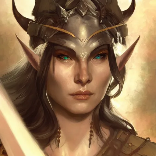 Prompt: portrait of true neutral female elf barbarian, dnd mtg artstation deviantart, high quality resolution concept art, by frazetta, alan lee, jean baptiste monge, diterlizzi and ross tran, but intricate maximalist ultradetailed hyper realistic photoreal octane smooth ultra settings cinematic rendered by rutkowski