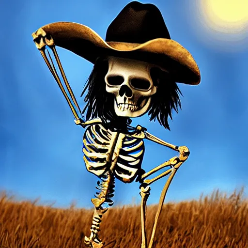 Image similar to cowboy skeleton