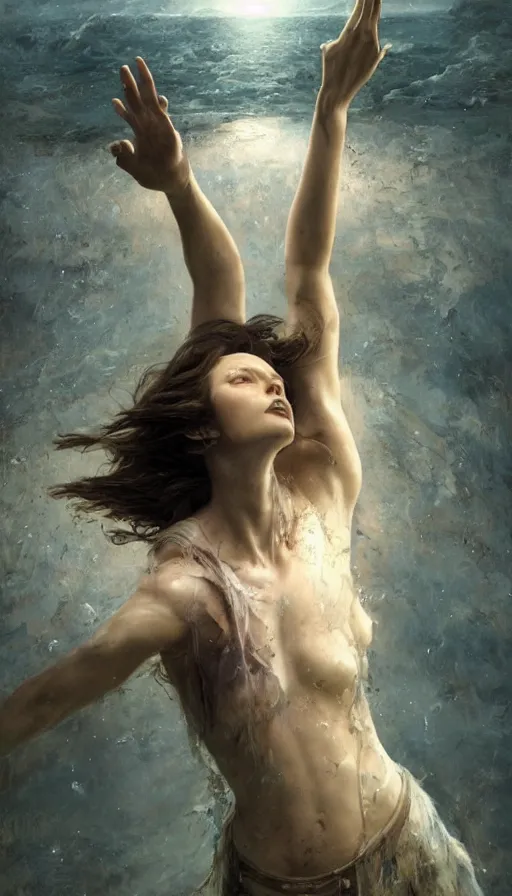 Prompt: epic masterpiece dance, glass window, sweaty skin, hyperrealistic, expressive, emotional, moody, contre jour, octane render, cinematic, beautiful face and flawless skin, perfect hands, 5 fingers, by Edgar Maxence and Ross Tran and Michael Whelan, Legends of Runeterra