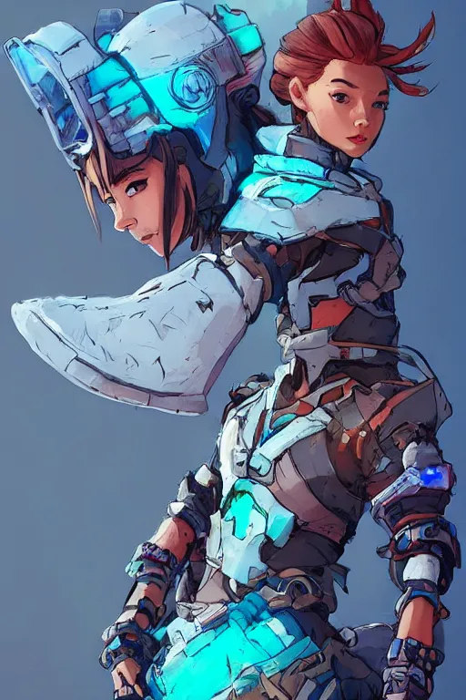 Image similar to combination suit armor aloy horizon forbidden west horizon zero dawn robot ninja mask helmet backpack tribal, art gta 5 comics, official fanart behance hd artstation by jesper ejsing, by rhads, makoto shinkai and lois van baarle, ilya kuvshinov, ossdraws radiating a glowing aura cgi rtx 2 0 2 2