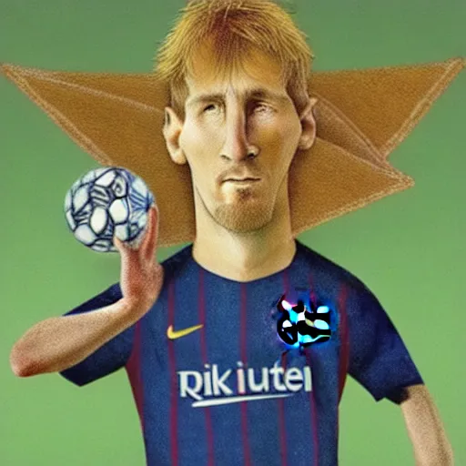 Image similar to messi by hieronymus bosch