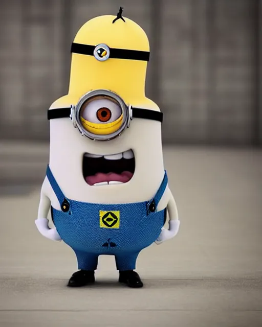 Prompt: a minion that looks exactly like benjamin netanyahu