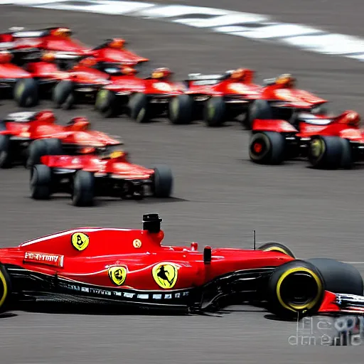 Image similar to ferrari formula 1 by kym illman