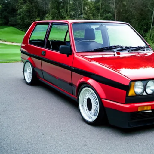 Image similar to golf mk 2 with 1 8 0 0 turbo