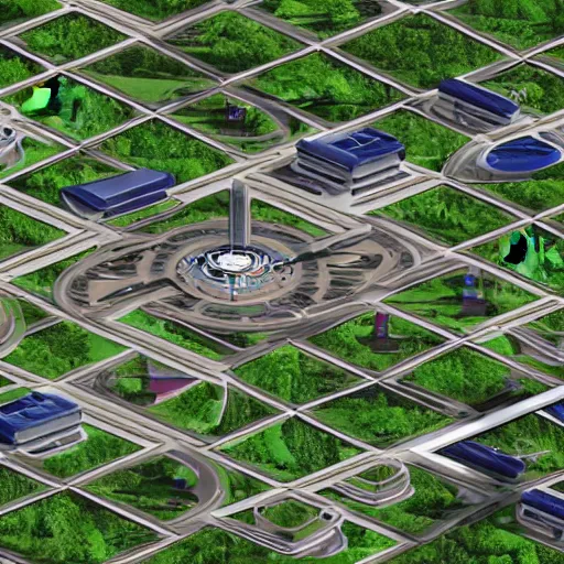 Image similar to isometric futuristic clockwork interface of solarpunk city plans with futuristic buildings, parks and gardens, designed by apple, gis, 3d, cad ux design, user interface, cgsociety