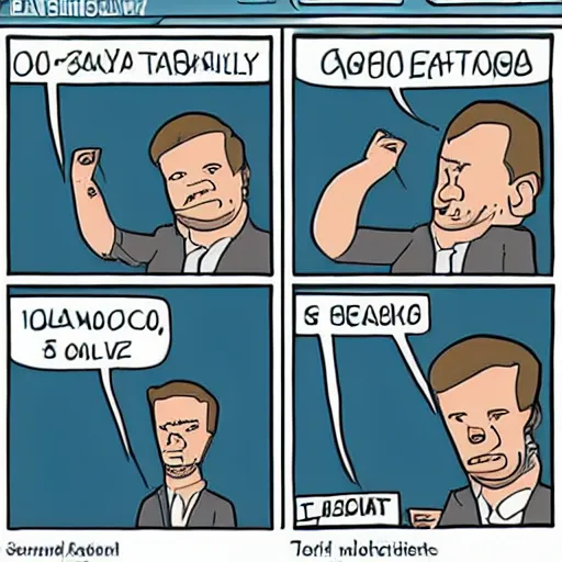 Prompt: Sad Navalny cartoon