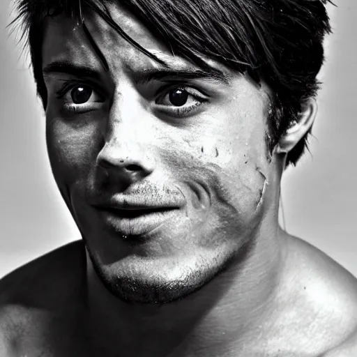 Image similar to zyzz closeup