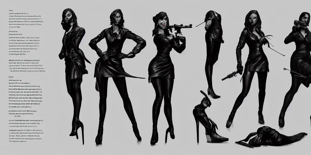 ArtStation - Femme Fatale Noir Vintage Style, Reference Pack