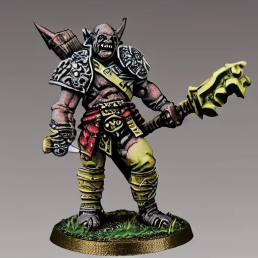 Image similar to warhammer fantasy orc figurine