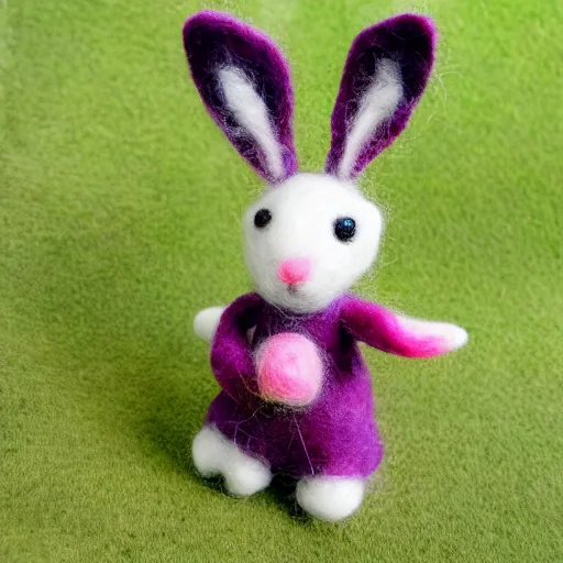 Image similar to Bonnie the bunny, needle felting art