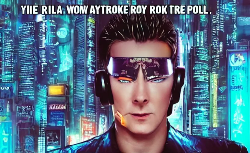 Image similar to Cyberpunk Rickroll