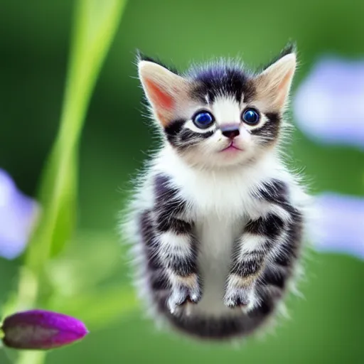 Image similar to photo of a bee that looks like a kitten