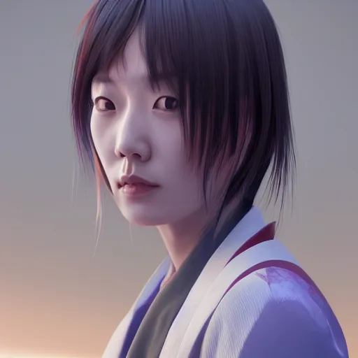 Image similar to portrait of japan woman, 8 k uhd, unreal engine, octane render in the artstyle of finnian macmanus, john park and greg rutkowski