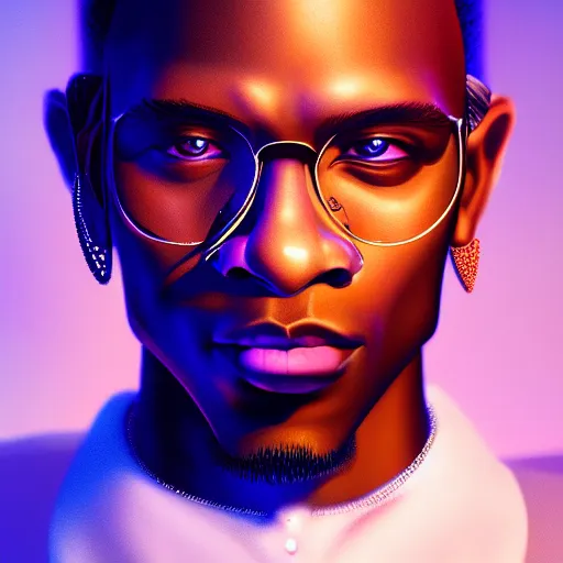 Prompt: : yung thug, intricate, elegant, highly detailed, digital painting, artstation, concept art, smooth, sharp focus, luxury fashion, brightly lit cinematic soft lighting, photorealistic