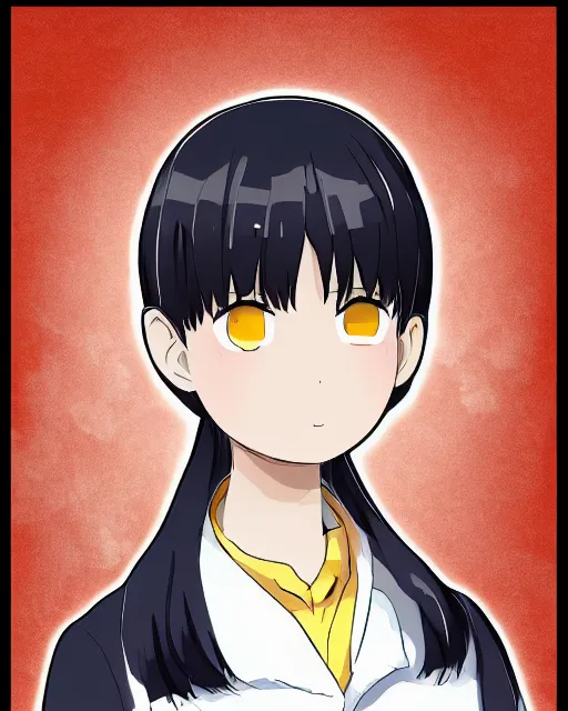 Image similar to a portrait of komi - san, anime character art, digital art