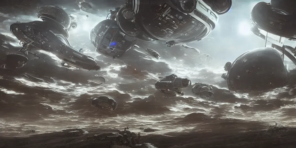 Image similar to a beautiful painting of an elaborate space sci - fi scene painted by bosch, detailed, unreal engine