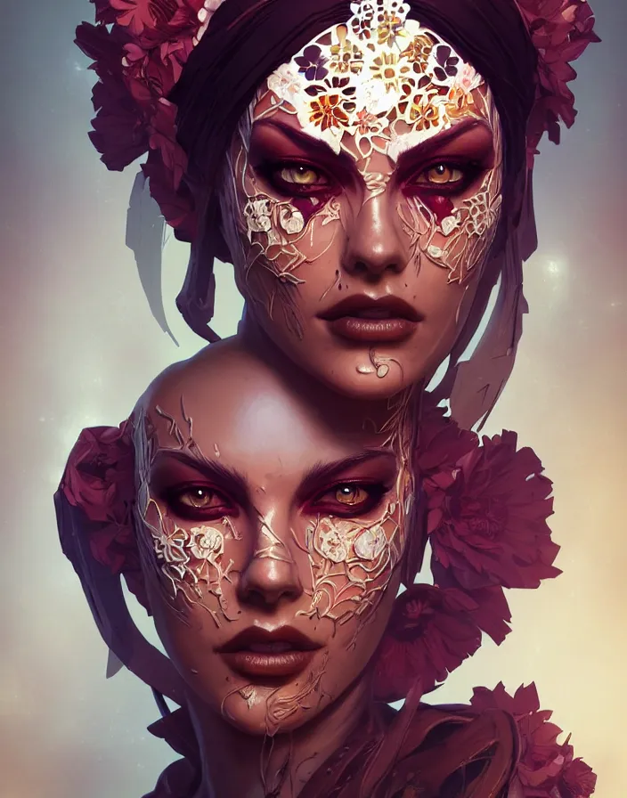 Prompt: symmetry!! portrait of floral! borderlands 3 psycho, intricate, elegant, highly detailed, digital painting, artstation, concept art, smooth, sharp focus, illustration, art by artgerm and greg rutkowski, 8 k