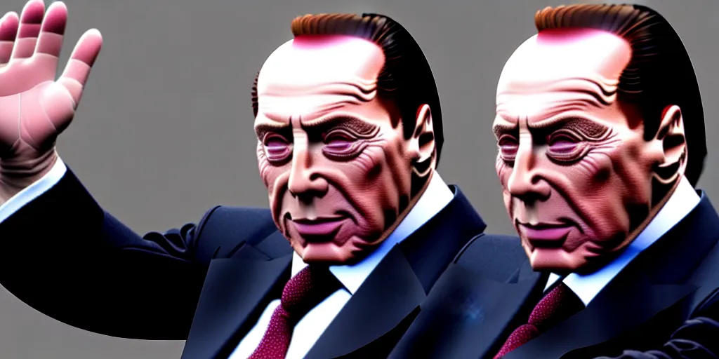 Image similar to silvio berlusconi as the king of the world, ultrarealistic, 4 k, real engine 5