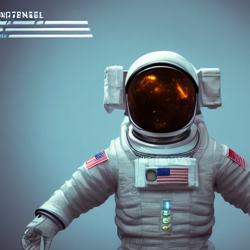 Image similar to astronaut in cyberspace, 8 k, unreal engine, trending on artstation