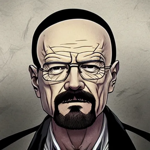 Image similar to Walter White, anime key visual