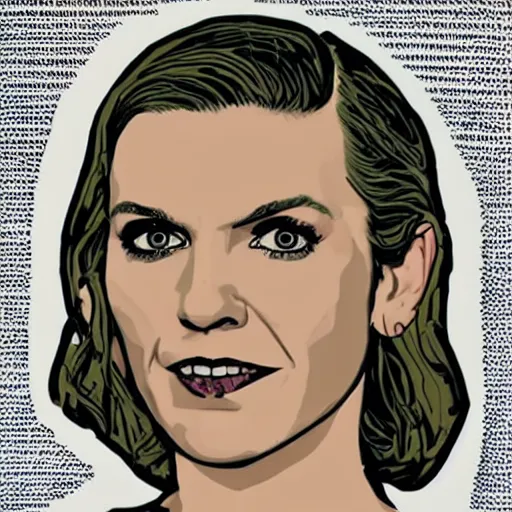 Image similar to rhea seehorn portrait by warhol