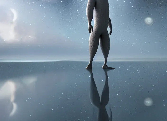 Prompt: a cosmic man by pixar, ultra detailed, fantasy, hyper realism, art, smooth, beautiful art, masterpiece, landscape, cinematic, wet reflections, ray tracing x, rtx, smooth