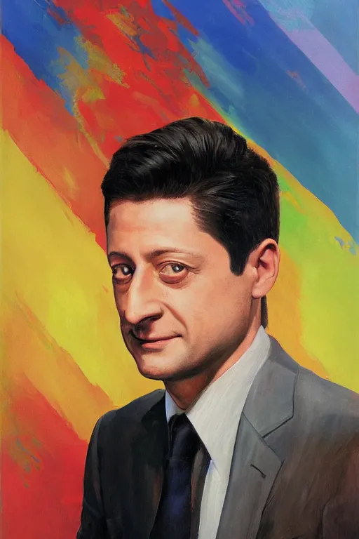 Image similar to zelensky portrait by alex ross