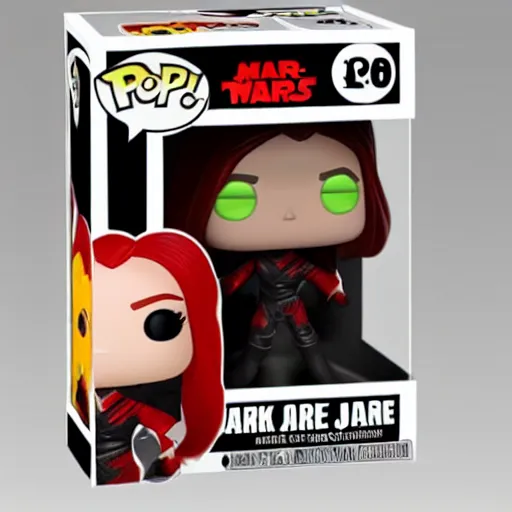 Image similar to a mara jade skywalker funko pop