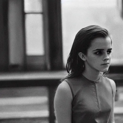 Prompt: 35mm film still of Emma Watson