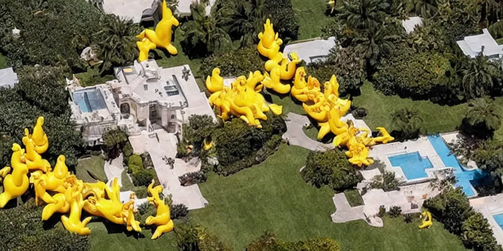 Image similar to FBI raid on Trump's home at Mar-a-Lago finds hundreds of rubber chickens