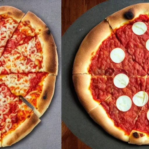 Image similar to pizza in the shape of indiana
