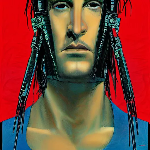 Image similar to pretty hate machine. nine inch nails. by jean giraud