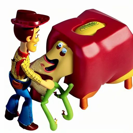 Image similar to meat toy story cartoon