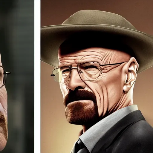 Prompt: Walter White vs Homelander from The Boys TV show