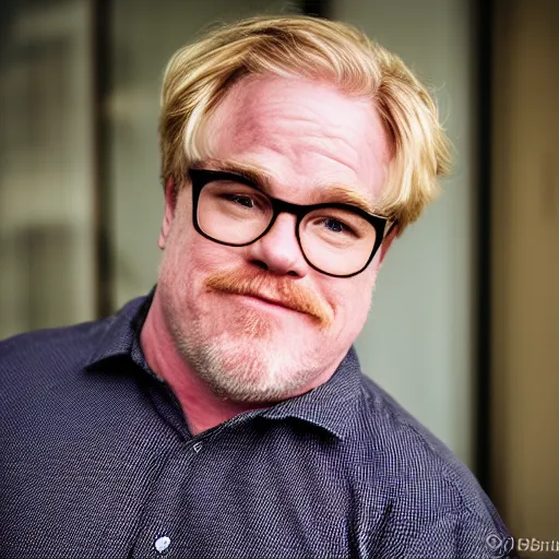 Image similar to dslr photo portrait still of 5 4 year old age 5 4 phillip seymour hoffman at age 5 4!!!, 8 5 mm f 1. 8