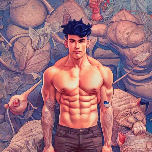 Prompt: ricardo milos, extremely detailed, sharp focus, wide view, full body shot, smooth, digital illustration, by james jean, by rossdraws, frank franzzeta, sakimichan